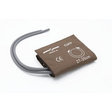 Reusable Blood Pressure Cuff Double Tube Adult Use 27 - 35 cm Arm Circumference (brown style) - sinokmed