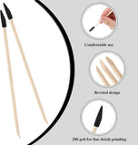 100 Pcs Sanding Sticks, Fine Detailing Sanding Tools with Storage Box for Plastic Models Miniatures Wood Stocking Stuffers