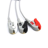 For Philips M1981A ECG Cable 3 Leadwires AHA Pinch/Grabber Connector - sinokmed