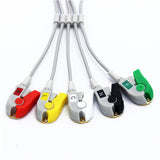 For Medtronic-Physio Control ECG Cable 5 Leads IEC Pinch/Grabber Connector