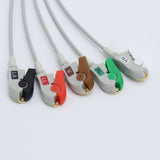 For Biolight ECG Cable 5 Leadwires AHA 12 Pin Pinch/Grabber Connector - sinokmed