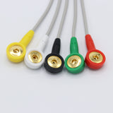 For Philips M1736A ECG Cable 5 Leadwires 8 pin Snap IEC European Standard Connector - sinokmed