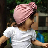 Baby Turban Hat Cap Beanie Bonnet with Big Flower for Baby Girls Toddlers Newborns Infants
