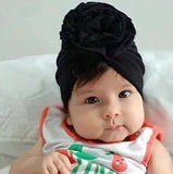 Baby Turban Hat Cap Beanie Bonnet with Big Flower for Baby Girls Toddlers Newborns Infants