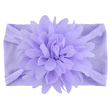 Baby Girls Headbands Tulle Hair Bows Head Wraps Chiffon Flowers Bows Soft Stretchy Turban Headband for Newborn Infant Girls and Toddler