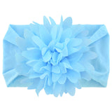 Baby Girls Headbands Tulle Hair Bows Head Wraps Chiffon Flowers Bows Soft Stretchy Turban Headband for Newborn Infant Girls and Toddler