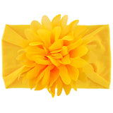 Baby Girls Headbands Tulle Hair Bows Head Wraps Chiffon Flowers Bows Soft Stretchy Turban Headband for Newborn Infant Girls and Toddler