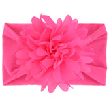 Baby Girls Headbands Tulle Hair Bows Head Wraps Chiffon Flowers Bows Soft Stretchy Turban Headband for Newborn Infant Girls and Toddler