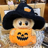 Kleidung für Labubu-Puppen – süßes Outfit für 17 cm großes, einteiliges Kostümzubehör (Puppe nicht im Lieferumfang enthalten) – perfekt für Sammler und Halloween-Kürbis-Verkleidungen 