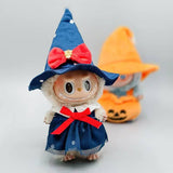 Kleidung für Labubu-Puppen – süßes Outfit für 17 cm großes, einteiliges Kostümzubehör (Puppe nicht im Lieferumfang enthalten) – perfekt für Sammler und Halloween-Kürbis-Verkleidungen 