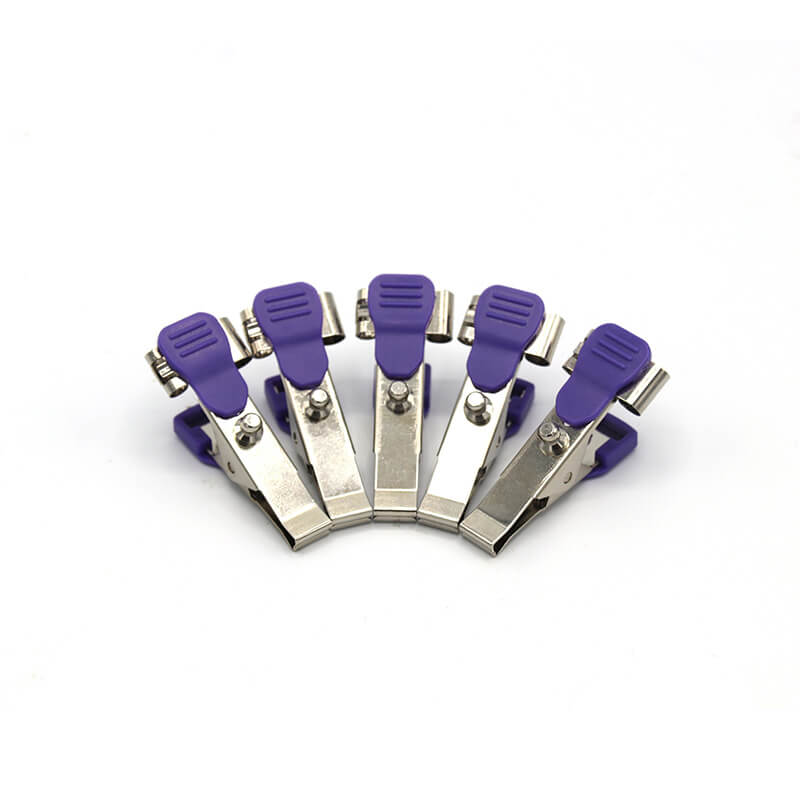 Universal For ECG/EKG Veterinary Electrode Clip Reusable Alligator Clip Adapters for Snap Pinch Needle Banana Package of 5 - sinokmed