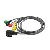 For Philips M4725A Holter ECG 5 Leadwires IEC European Standard Zymed DigiTrak-Plus Snap Connector - sinokmed