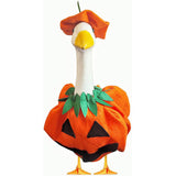 Tenues d'oie, tenue d'oie d'Halloween, vêtements d'oie d'automne, vêtements d'oie de porche pour costume de citrouille d'oie en plastique pour décoration de jardin, patio, maison 