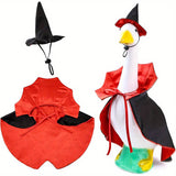 Tenues d'oie, tenue d'oie d'Halloween, vêtements d'oie d'automne, vêtements d'oie de porche pour costume de citrouille d'oie en plastique pour décoration de jardin, patio, maison 