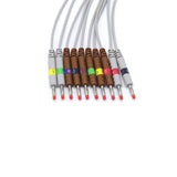 For Philips M3703C EKG Cable 10 Leads Wires IEC Banana 4.0mm European Standard Connector