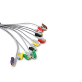 For Nihon Kohden EKG Cable 10 Lead IEC Pinch/Grabber 15 pins European Standard Connector