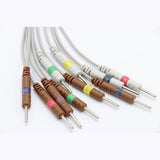For Schiller EKG Cable 10 Leads Wires Needle 3.0mm IEC European Standard 15 Pins Connector - sinokmed
