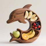 Octopus Charcuterie Platter, Ocean Themed Cheese Bread Board, Novelty Unique Serving Tray Board for Cheese Meats Fruit, Small Design Wood Serving Tray