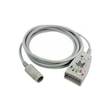 For Philips M1668A ECG Trunk Cable 5 Lead to 12Pin Connector AHA Latex - sinokmed
