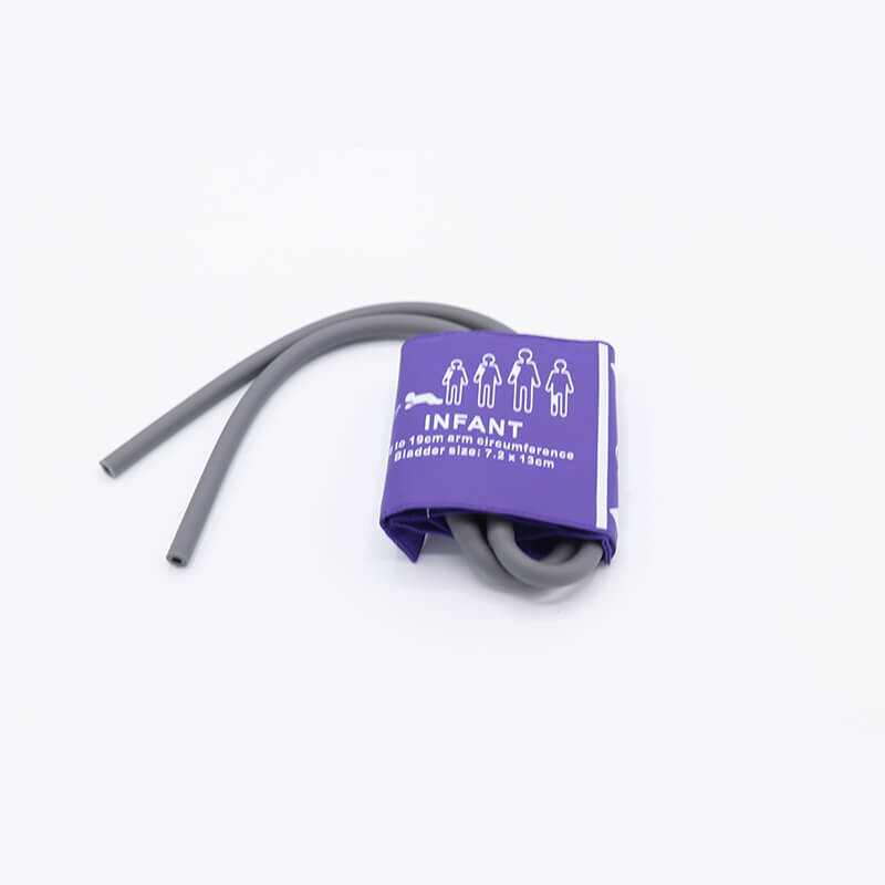 Reusable Blood Pressure Cuff Double Tube Infant Use 10 - 19 cm Arm Circumference (Purple style) - sinokmed