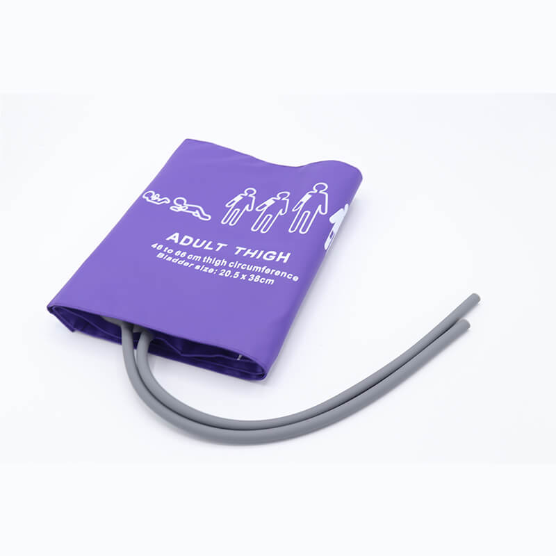 Reusable Blood Pressure Cuff Double Tube Thigh Use 46 - 66 cm Arm Circumference (Purple style) - sinokmed