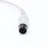 For AAMI 3 Lead wire One-piece ECG cable 6 Pin Snap Connector