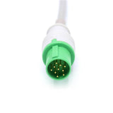 For Hellige ECG Cable 5 Leadwires 303-442-99 AHA Pinch/Grabber Connector