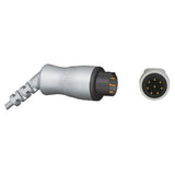 For Nihon Kohden ECG 3 Leadwires AHA Pinch/Grabber 8 pin Connector - sinokmed