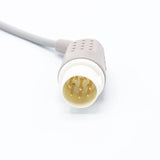 For Philips M1735A ECG Cable 3 Leadwires 8 Pin Snap IEC European Standard Connector