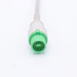 For Fukuda Denshi ECG Cable 3 Leads Wires IEC European Standard Pinch/Grabber Connector - sinokmed