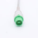For Fukuda Denshi ECG Cable 5 Leads Wires Pinch/Grabber AHA Connector - sinokmed