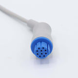 For Datex Ohmeda ECG Cable 3 Leadwires Pinch/Grabber IEC European Standard Connector - sinokmed