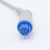 For GE Datex Ohmeda ECG Cable with 5 Lead ECG Cables 4.0 Pinch/Grabber Connector Round 10 Pins AHA Connector - sinokmed