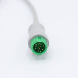 For Mindray ECG Cable 5 Lead wires 12 Pin Pinch/Grabber IEC European Standard Connector - sinokmed