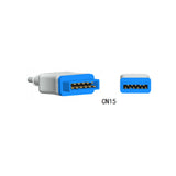 For for GE Marquette Spo2 Sensor Ear Clip OxiMax Technology Finger Clip 9.8 ft 11 Pins Connector - sinokmed