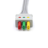 For Draeger ECG 3 Leadwires MP03411 IEC European Standard Pinch/Grabber