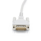 For Schiller EKG Cable 10 Leads Wires Needle 3.0mm IEC European Standard 15 Pins Connector Long screw