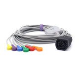 For Zoll E/M Series ECG cable 10 leadwires AHA Snap connector