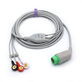 For Draeger Siemens ECG 3 Lead wires AHA 10-pin Snap Connector