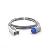 For Datex Ohmeda ECG Trunk Cable 545302/545307 3 Lead to 10Pin Connector AHA Latex