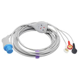 For Artema S&W ECG Cable 3 Leadwires AHA Snap Connector - sinokmed