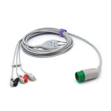 Für Medtronic-Physio Control EKG-Kabel 3 führt AHA Pinch/Grabber-Anschluss