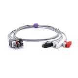 For Philips M1603A ECG 3 Leadwires AHA Pinch/Grabber