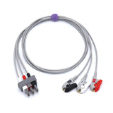 For Philips M1603A ECG 3 Leadwires AHA Pinch/Grabber