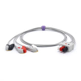 For Draeger ECG 3 Leadwires MP03412 AHA Pinch/Grabber