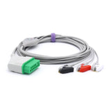 For Nihon Kohden ECG 3 Leadwires AHA Pinch/Grabber Connector