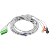 For Nihon Kohden ECG 3 Leadwires AHA Snap Connector - sinokmed
