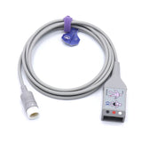 For Philips M1500A ECG Trunk Cable 3 Lead to 12Pin Connector AHA Latex