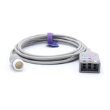 For Philips M1500A ECG Trunk Cable 3 Lead to 12Pin Connector AHA Latex