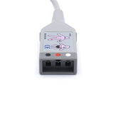 For Philips M1500A ECG Trunk Cable 3 Lead to 12Pin Connector AHA Latex